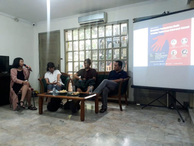 Diskusi Menggugat Pembingkaian Media Terhadap Pemberitaan Kekerasan Seksual